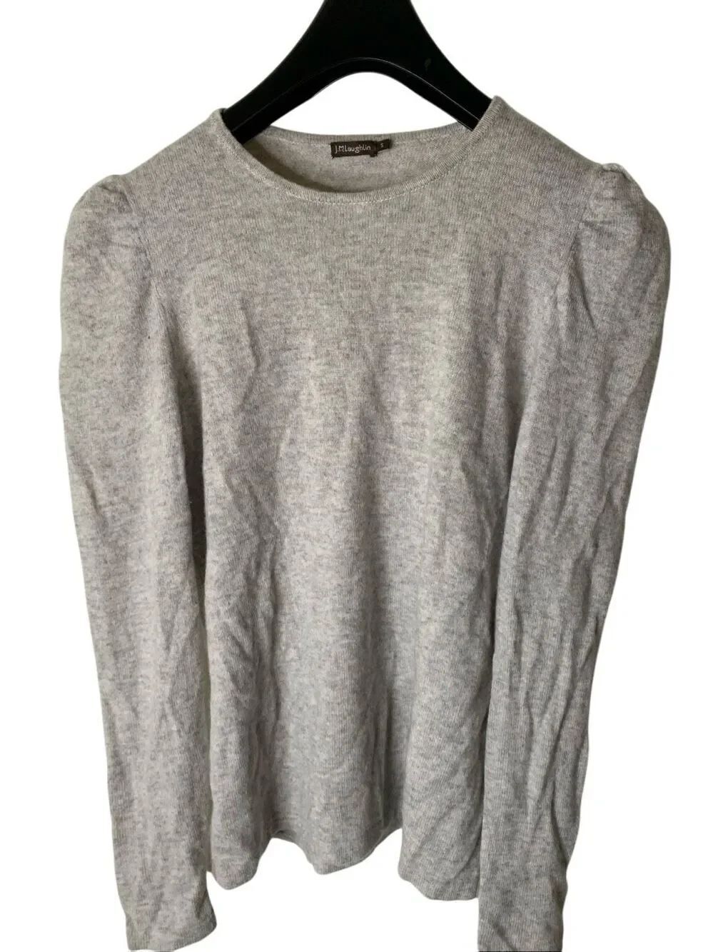 J. Mclaughlin 100% cashmere sweater women's grey size small